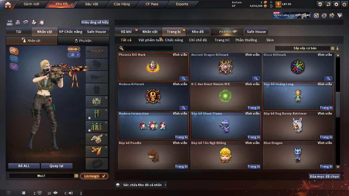 shop acc cf uy tin gia re